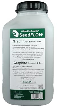 SeedFLOW| 100% Graphit | Graphit für Sämaschinen | Drillmaschinen | AgrarGraphit | Schmiermittel für Saatgut | ProGraphite | Grafit (5 Liter)