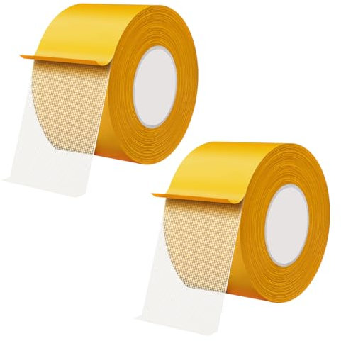 Qrity 2 Rolls Ruban Adhésif Double Face, 50mm x 20m Ruban en Auto-Adhésif, Sans Trace Multifonctionnel pour Moquette, les Sols, les Murs