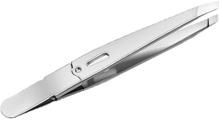 SSKHE 1 pinza de cejas, pinzas de depilación inclinadas de acero inoxidable, herramienta de cuidado personal para cabello, cejas y otras áreas faciales