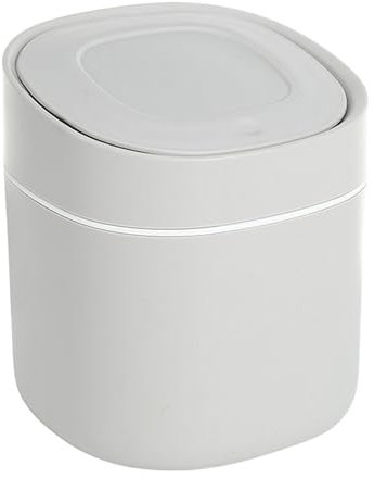 Desktop Bin With Lid - Table Rubbish Bin With Lid | Multi-Functional Waste Basket, Household Storage Cosmetics Organizer For Cotton Swabs, Paper Scraps, Press-to-Open Desktop Trash Can