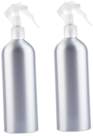 Beatifufu 2piezas Botella De Spray De Aluminio Dispensador Multifuncional Pulverizador De Agua Rellenable Para Hogar Salón De y Viajes