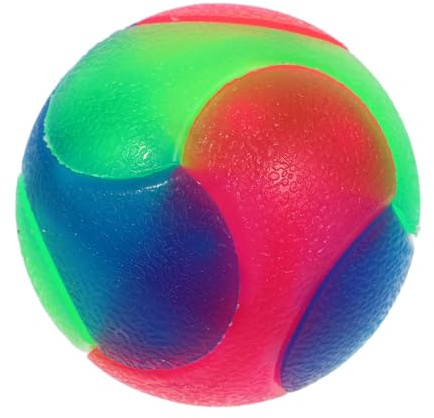 Kisangel Leuchtender Hundeball Für Kleine Hunde Elastischer Kleiner Spielball Aus Sicherem Material Im Dunkeln Sichtbar Für Aktives Hundetraining Und Beschäftigung