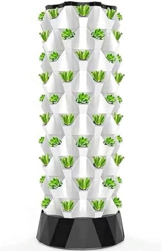 Torre di Coltivazione idroponica Verticale, Sistema di Coltivazione idroponica Intelligente - Kit per Giardino Verticale a 10 Strati per Erbe aromatiche, Verdure e Frutta - Configurazione de