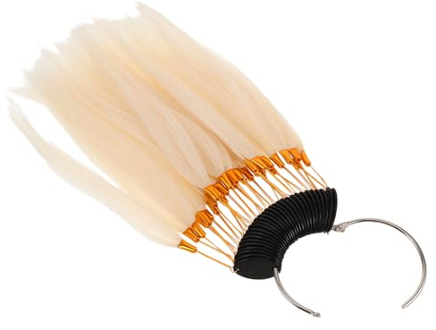 GALPADA Anelli Per Colore Capelli Campioni Di Colore Per Capelli Umani Autentici Di Campioni Di Test Di Per Salone e Formazione Acconciatura