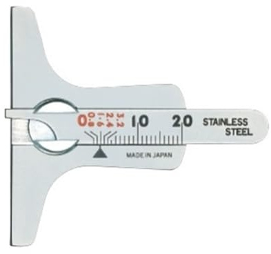 Profundímetro Digital De Acero Alta Precisión For Inspección La Profundidad Banda Rodadura Neumáticos En Fábricas Y Talleres MedicióN De PrecisióN(Steel 0~20mm)