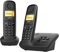 Gigaset A270A Duo, Due Telefoni Cordless con Segreteria Fino a 25 Minuti - Vivavoce - Chiamate tra interni, Trasferimento di Chiamata, Nero (versione Italiana)