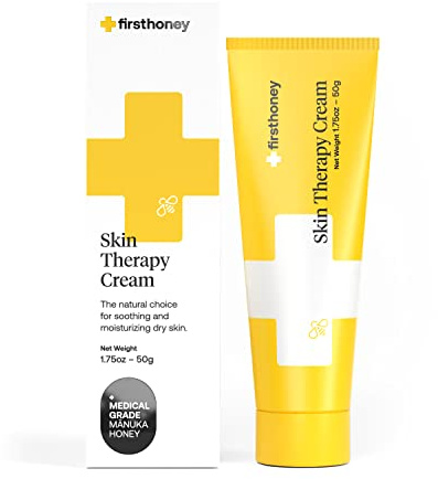 First Honey® Manuka Honey Cream for Dry & Itchy Skin | Fast Relief for Eczema, Rosacea, Psoriasis, & Dermatitis | Natural & No Fillers | Safe for Babies & Toddlers | 1.75 oz