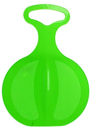 LILENO SPORTS Kinder Poporutscher zum Rodeln (1er Set grün) - Kunststoff Rutschteller für die ganze Familie - Schlitten Schneerutscher für unvergessliche Wintertage - auch für Erwachsene