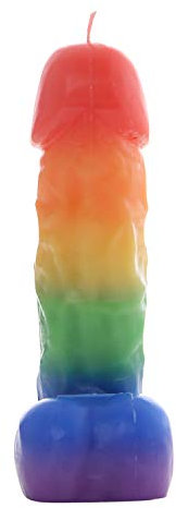 Weimob Emulational Bunt Penis Kerze Dick Penis Förmig Romantische Atmosphäre für Geburtstag und Bachelorette Party