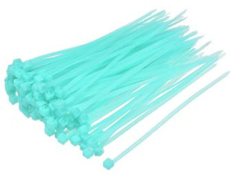 sourcing map Cable Zip Ties 100mmx2.5mm Self-Locking Nylon Tie Wraps Sky-Blue 300pcs