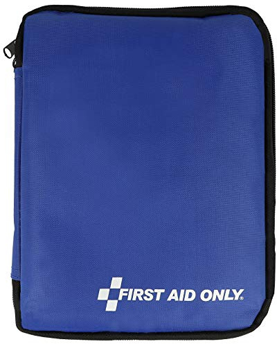 First Aid Only Erste Hilfe Tasche 50-teilig, Büro, Reise, Freizeit, klein, zum Mitnehmen, blau, P-10036