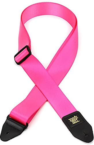 Ernie Ball Gitarrengurt, hochwertig, neonpink