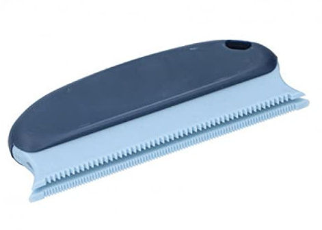 Pet Hair Remover Brush Dog Cat Hair Remover Comb Fur Lint Remover Rubber Silicone Brush Bristle Reusable for Couch, Furniture, Carpet, Clothes, Blankets, Sofa, Beds, Cars, (Blue)