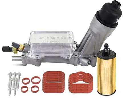 Mishimoto Aluminum Oil Filter Housing Kit, Compatible with Pentastar 3.6L & 3.2L, 2011-2017