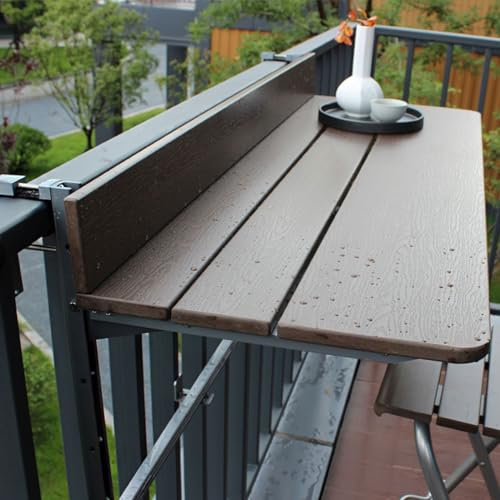 Klapptisch，Balkonmöbel Kleiner Balkon，Balkontisch Klappbar Hängetisch，Höhenverstellbare Beistelltische，Couchtisch Klappbar，Balkontisch klein，Regal Klappbar，Outdoor Regal Wetterfest ( Size : 120*37CM/4