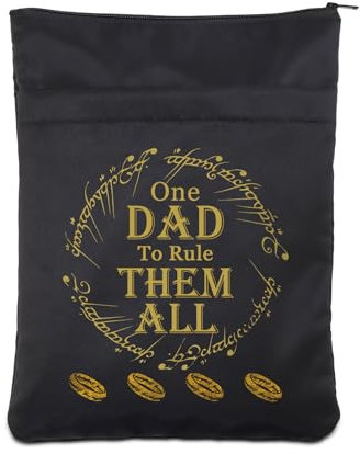 AKTAP, „Herr der Ringe“-Merch-Geschenk „One Dad to Rule Them All“-Buchhülle für Papa, Papa, Freund, Meister, Lehrer, Buchhülle (Teacher BS)
