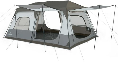 Naturehike Tienda de campaña desplegable resistente al agua, a prueba de viento, protección solar, para lanzar automática, 4 estaciones, tienda de campaña fácil de montar para exteriores, mochila,