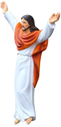 ABOOFAN Jesus Statue Hängende Verzierung Aus Harz Für Home Office Kruzifix Kreuz