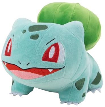 Bandai Pokémon – Plüschtier Bisasam (Bulbasaur) – Plüschtier 20 cm sehr weich – Geschenkidee Plüsch Pokemon Kinder und Erwachsene – Spielzeug für Kinder ab 2 Jahren – Offizielles Lizenzprodukt –