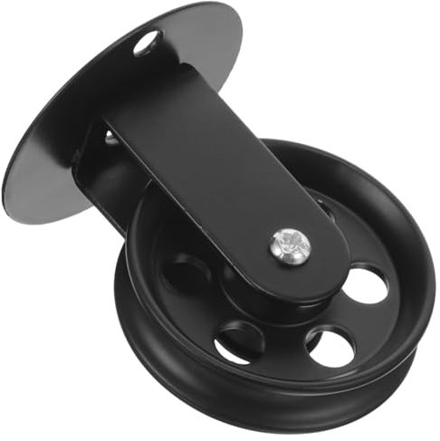 Levemolo Deckenrolle Aus Metall 50mm Für Pendelleuchten Wand Und Deckenmontage Stabile Seilrolle Selbstgemacht System in Schwarz Zur Höhenverstellung