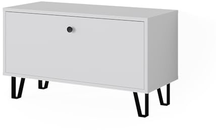 Vicco Sitzbank Siri, Weiß, 80 x 46 cm | zur Aufbewahrung von Schuhen und als Sitzgelegenheit nutzbar