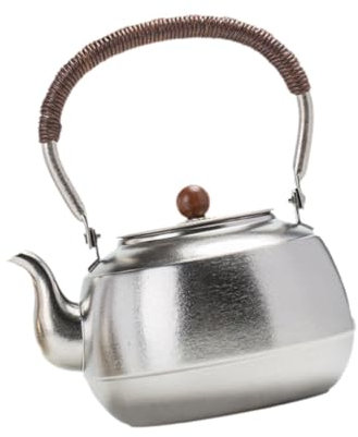 KESOTO Tetera para Vitrocerámica, Hervidor de Agua, Tetera Resistente, Olla Portátil para Agua Caliente en La Oficina, 1500ml
