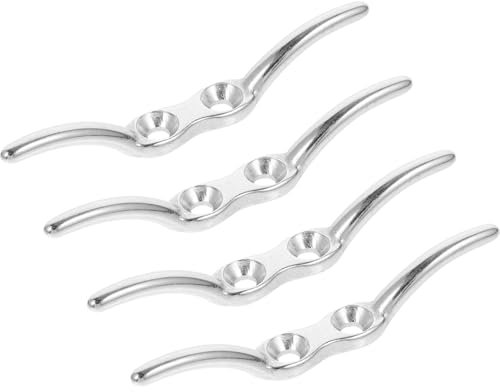 ABOOFAN 4stücke Teiliges Fenster-jalousie Kordelklemme Aus Edelstahl Sicherer Gardinenhaken Mit Schraublöchern Vielseitig Einsetzbar Für Römische Rollos Und Vertikaljalousien Rostfrei Und