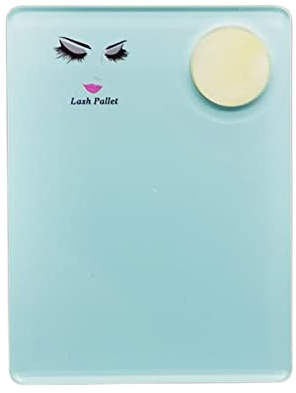 Cyan Acryl Wimpernverlängerung Eye Lash Palette Tool mit Jade Stein