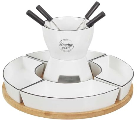 AltoBuy Service à Fondue à la Bougie pour 4 Personnes - Cheesy