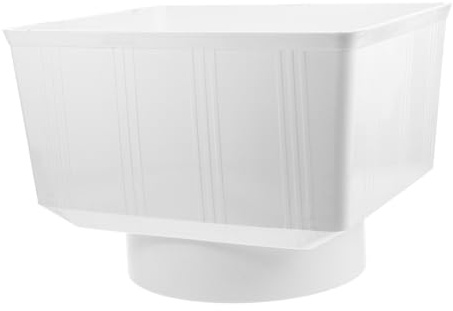Operitacx Connettore di Drenaggio Piovana in Pvc Bianco per Pluviali, Installazione Facile e Drenaggio Efficiente, Adatto a Grondaie Esterne