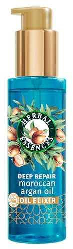 Herbal Essences Deep Repair Moroccan Argan Oil Elixir 95ml for Smooth and Shiny Hair. Deeply Penetrates Hair to Nourish, Strengthen and Repair. Lightweight and Vegan Formula