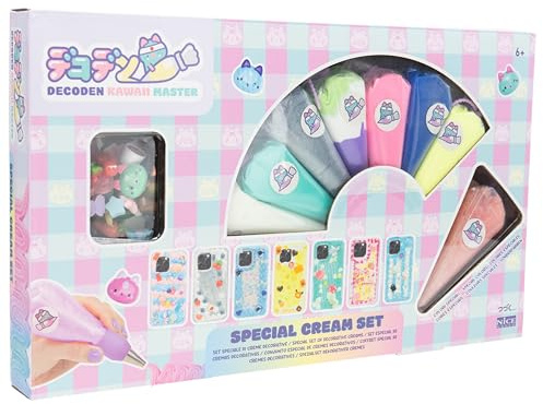 MOMOMI Decoden – Juego Especial para Decorar con cremas sintéticas, con Manga pastelera y boquillas Diferentes