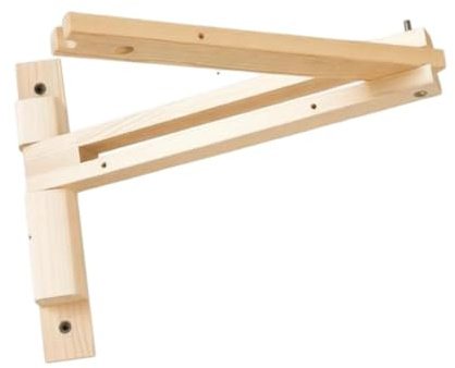 Qianly Soporte para Lámpara de Pared de Madera Soporte para Lámpara Colgante de Cuerda Style A | Soporte para Lámpara Colgante de Cuerda, Montaje en Pared, Y Ajustable con Brazo Plegable para Sala de Estar Y Dormitorio.