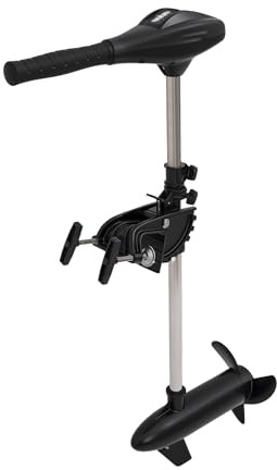Mermajestic Aussenborder Elektromotor 40lbs – Elektro Außenborder 408W – 12V Bootsmotor aus reinem Kupfer mit 5 Vorwärts- und 3 Rückwärtsgängen, Echtzeit-Batterieanzeige, für Kajak/Boote
