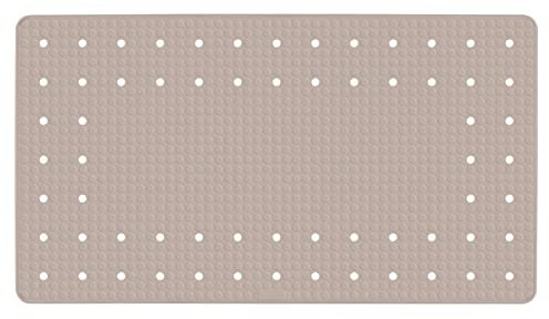 WENKO Wanneneinlage Mirasol Taupe Antirutsch-Badewannenmatte mit Saugnäpfen Taupe