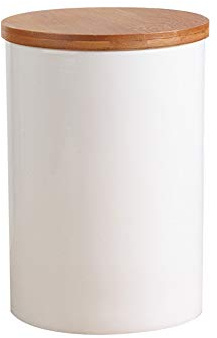 OnePine Vorratsdosen Keramik mit Bambusdeckel Vorratsdose Kaffeedose Teedose - 400ml/14.08 oz Keramik Aufbewahrungsdosen für Tee Kaffee Bohne Zucker Gewürz Nüsse Korn