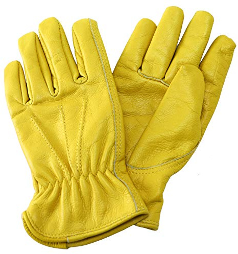 Kent & Stowe Luxuriöse Leder-Gartenhandschuhe für Damen, Größe M
