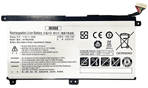 XITAIAN 11.4V 45Wh AA-PBUN3QB AA-PBUN3AB Replacement Laptop Battery for Samsung 7 Spin NP740U3L-L02US NP530E5M NP740U3L NP740U5L Series