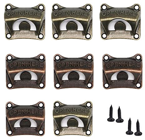8 Pezzi Apribottiglie da Parete,Apribottiglie,Cavatappi a Muro da Legno con Stile Retrò,Apribottiglie da Birra,Apribottiglie da Muro,Apribottiglie da Parete,per Bar,Ristoranti e Cucine