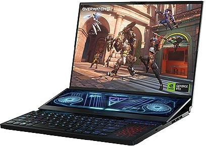 ASUS ROG Zephyrus Duo GX650RX-LO010W 16 Dualscreen Gaming Laptop (AMD Ryzen™ 9 6900HX, NVIDIA® GeForce RTX™ 3080 Ti, 32GB RAM, 2TB SSD, Windows 11), Black