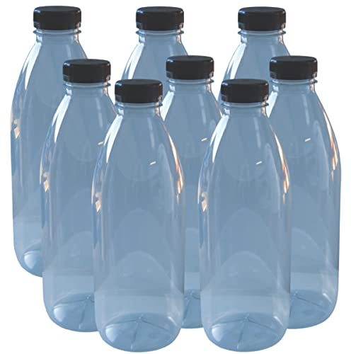 Balliihoo Homebrew Pack Of 8 x 500ml PET (Plastic) Clear Juice Bottles