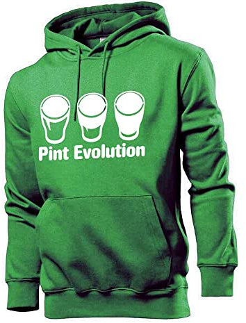 Generisch Pint Evolution - Verre à bière pour homme, vert, L