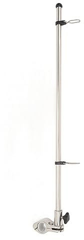Fahnenmast Zur Schienenmontage, Fahnenmast Zur Schienenmontage in Marinequalität, 560 Mm Edelstahl-Fahnenmast für Boot, Yacht, Schiene mit Rohrdurchmesser von 22,2 Bis 25 Mm