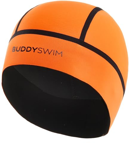 Neopren-Schwimmkappe ohne Reißverschluss für Freiwasserschwimmen. Bonnet Men und Schwimmhaube Damen aus kälteisolierendem Neopren, Tauchen, Surfen und Wasserarbeiten. Badekappen für Schwimmer.