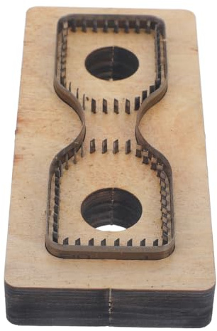 TEHAUX DIY Leder Stanzform, Riemenkopf Leder Stanzform, Holz- Schneideschablone Aus Holz für DIY-Handwerk Für PräZises Schneiden Stanzwerkzeug