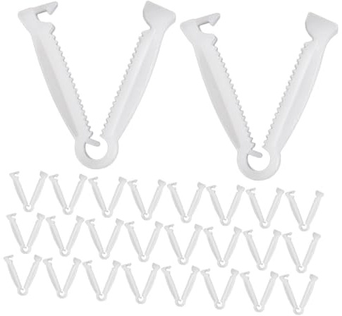 Happyyami 100pièces Pince Pour Cordon Ombilical Pour Bétail Lot De Pinces Ombilicales Plastique Pour Cordon Ombilical Portable Et Sûr