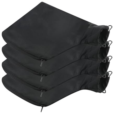 Plimbin 4 Pcs Dust Bag, Mitre Saw Dust Bag with Zipper and Wire Stand Anti-Dust Cover for 255 Model Miter Saw Dust Collection