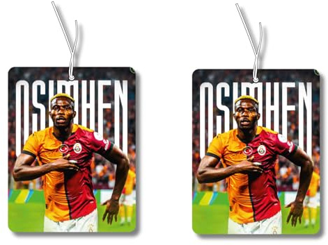 2x Victor Osimhen Galatasaray Duftbaum Auto Fussball, Duftspender, car air freshener, Duftanhänger Set, türkei, cim bom, ultraslan istanbul