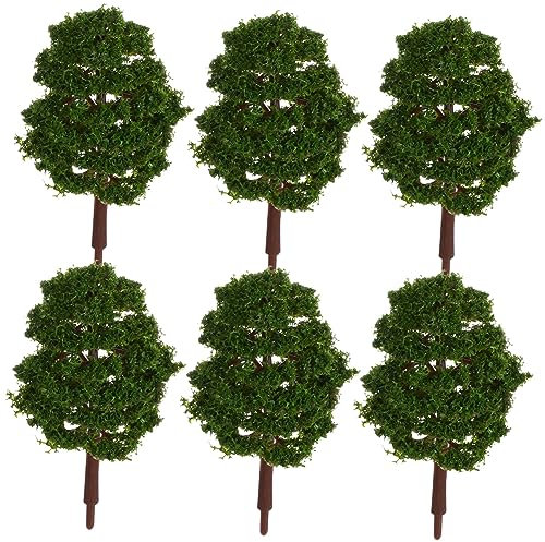 HOODANCOS 20piezas Árboles Maqueta Altura Modelo Arquitectónico Plástico Verde Miniatura Decoración Paisaje Diorama