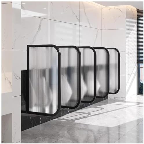 FLEPYHB Urinal-Trennwand für Die Toilette mit Gehärtetem Glas, An Der Wand Montierte Sichtschutzwände für Öffentliche Toiletten, Urinal-Sichtschutzwand für Herren für Hotels, Restaurants, Bars